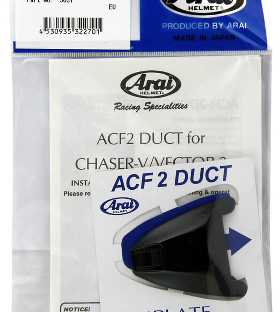 Ventilação Frontal ARAI (Air Conductor Front 2), Preto