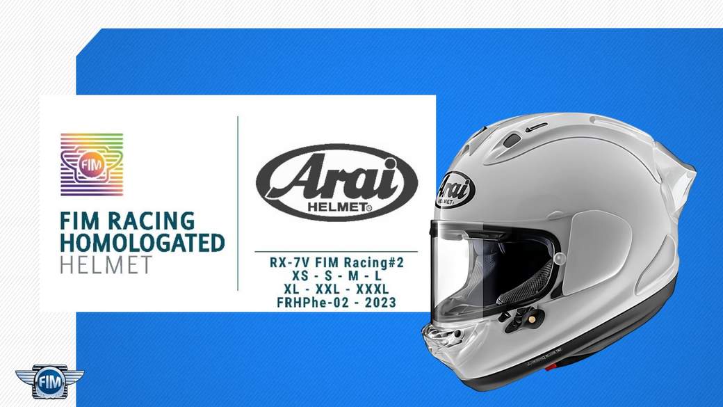 FIM ARAI RX-7V EVO - Branco